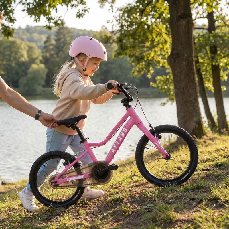 Дитячий велосипед ATTABO EASE 16" рожевий 6