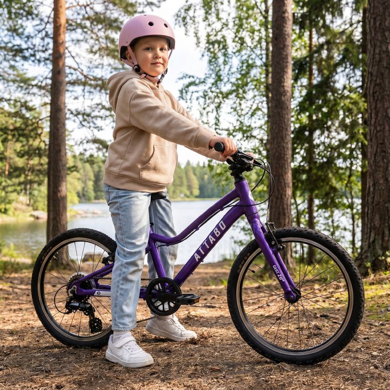 Дитячий велосипед ATTABO EASE 20" фіолетовий 6