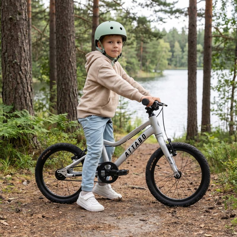 Дитячий велосипед ATTABO EASE 16" B сріблястий 6