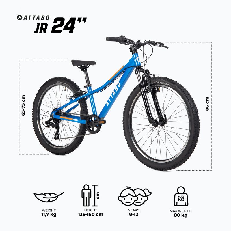 Велосипед дитячий ATTABO JR 24 блакитний 2