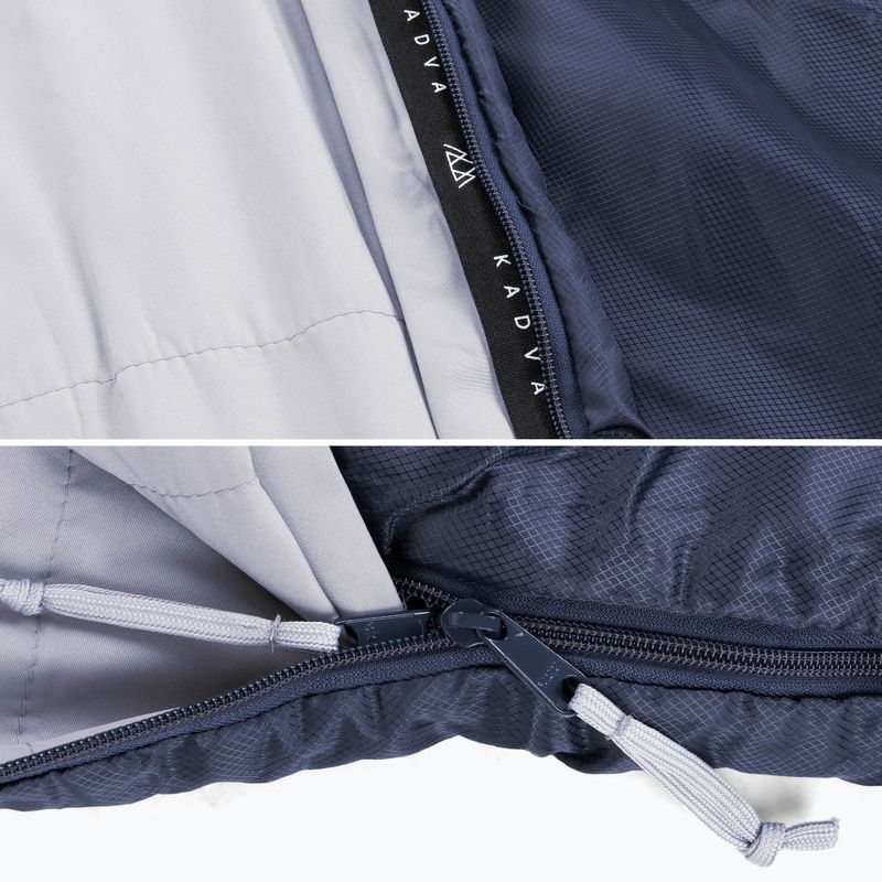 Спальний мішок KADVA Light 600 R правий синій 8