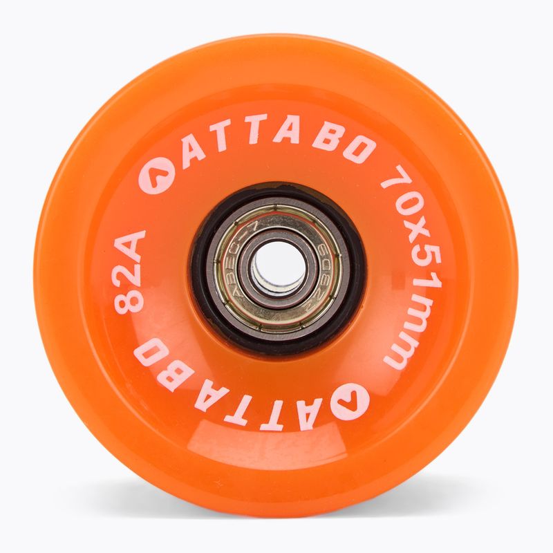 Колеса для скейту ATTABO Longboard Wheels 70x51 мм 4 шт. помаранчевий
