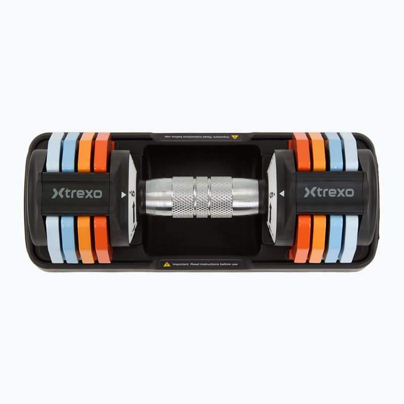 Комплект гантелей регульованих XTREXO 2 x 5 кг multicolor 3