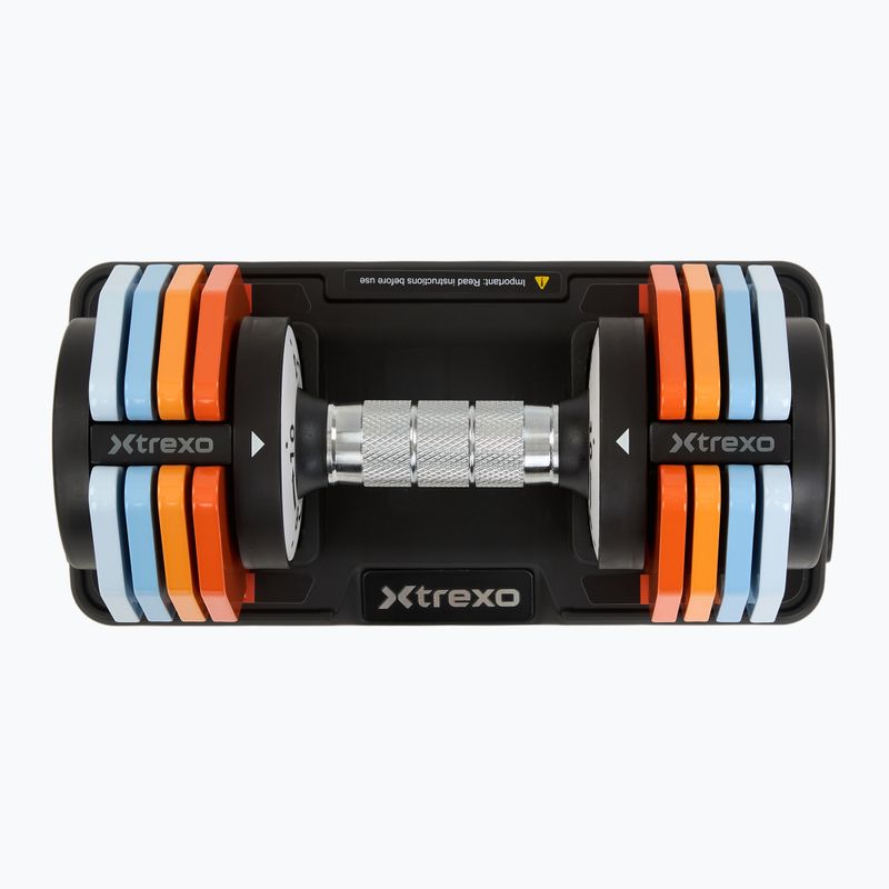 Комплект гантелей регульованих XTREXO 2 x 10 кг multicolor 3
