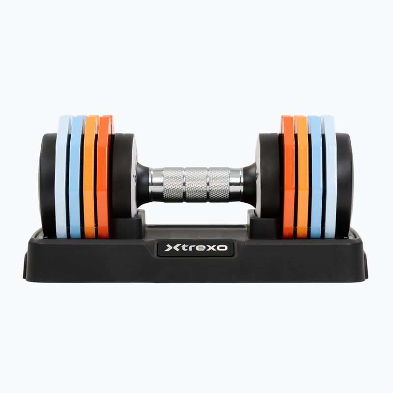 Комплект гантелей регульованих XTREXO 2 x 10 кг multicolor 4