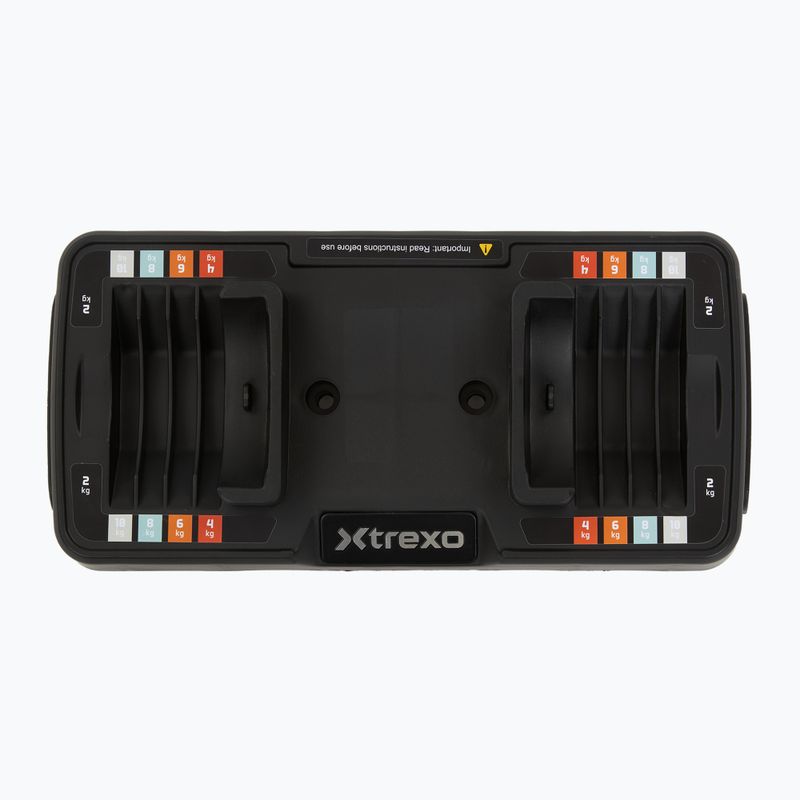 Комплект гантелей регульованих XTREXO 2 x 10 кг multicolor 7