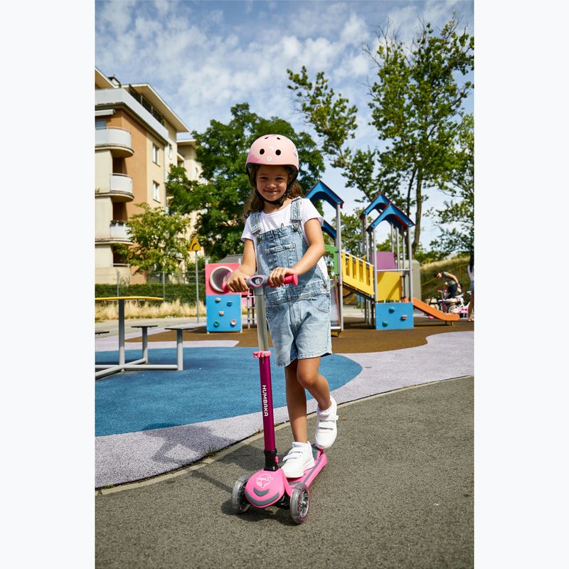 Самокат триколісний дитячий HUMBAKA Mini T рожевий HBK-S6T 17