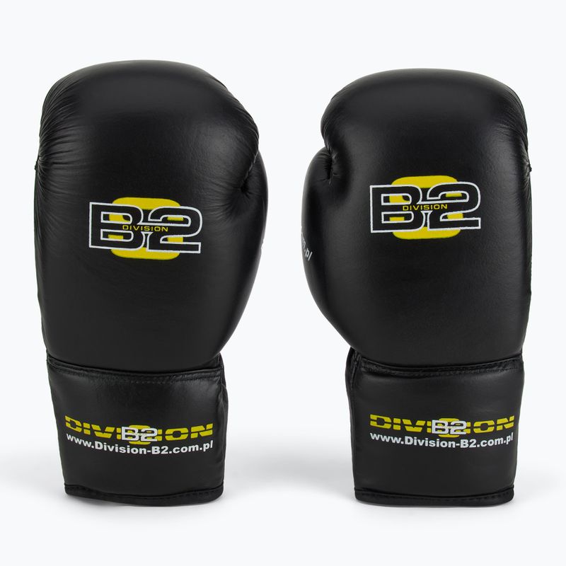 Боксерські рукавички DIVISION B-2 DIV-PFG1500 Pro 3-Layer Foam чорні 2