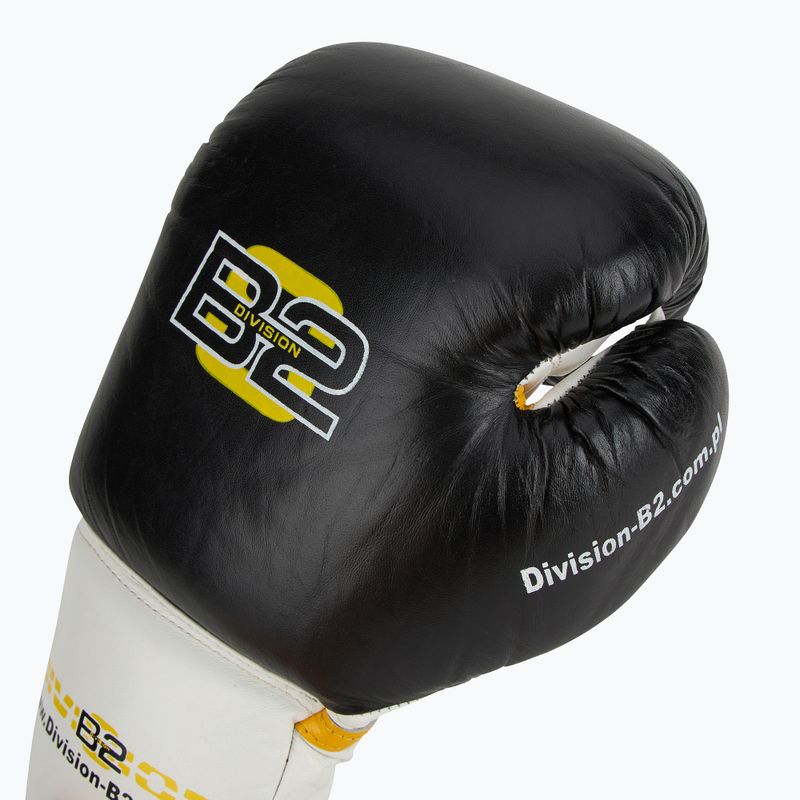 Боксерські рукавички DIVISION B-2 DIV-PFG1500 Pro 3-Layer Foam чорні/білі 5