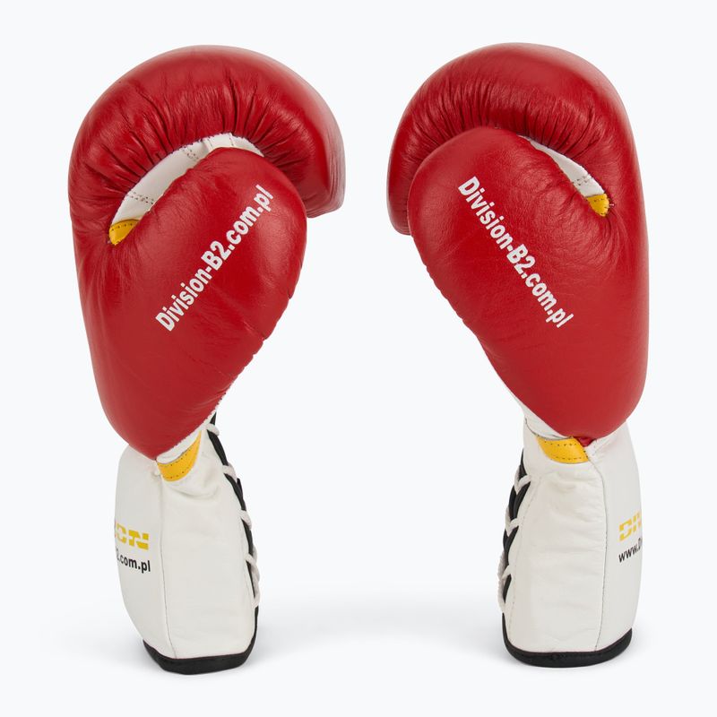 Боксерські рукавички DIVISION B-2 DIV-PFG1500 Pro 3-Layer Foam червоні/білі 4