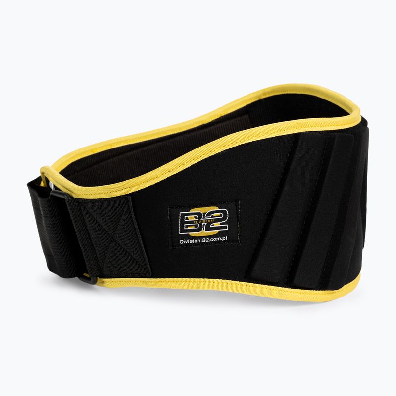 Пояс для важкої атлетики DIVISION B-2 DIV-WLBN02 black/yellow 2