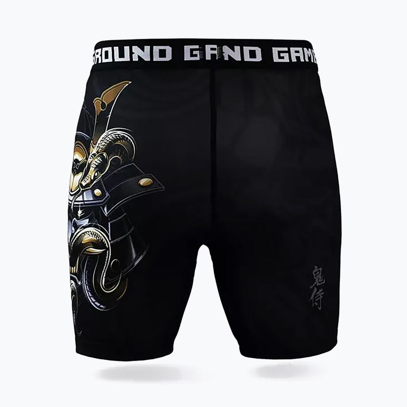 Чоловічі тренувальні шорти Ground Game Vale Tudo Oni Samurai чорні/різнокольорові 2