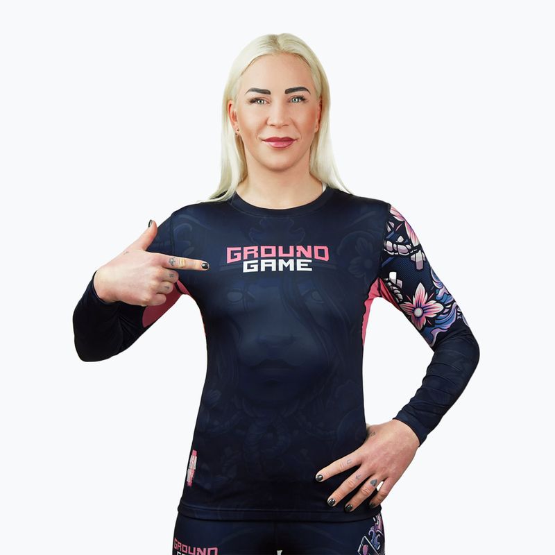 Рашгард лонгслів жіночий Ground Game Asami multicolor