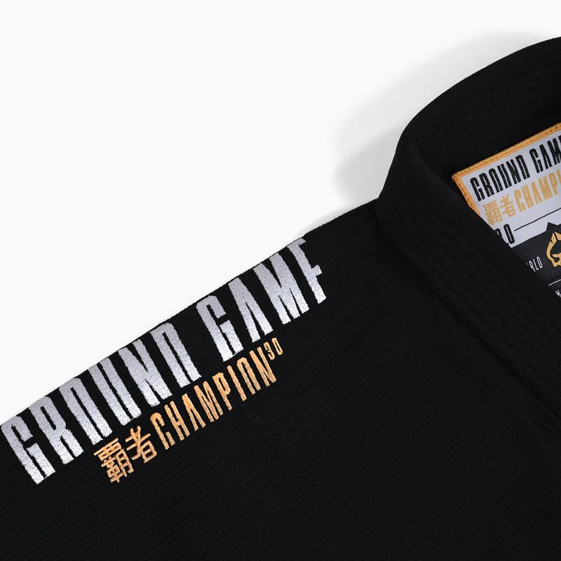 Гі для бразильського джиу-джитсу Ground Game Champion 3.0 чорний 18