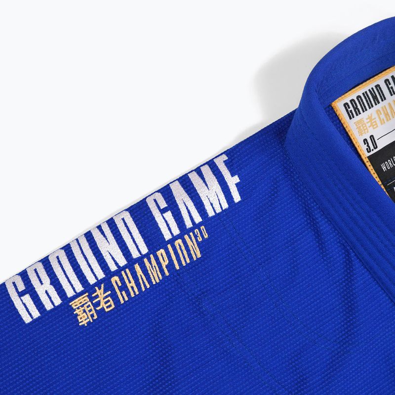Гі для бразильського джиу-джитсу Ground Game Champion 3.0 блакитний 14