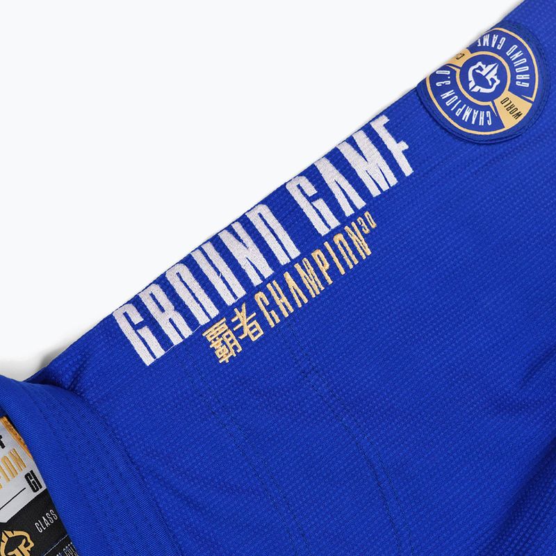 Гі для бразильського джиу-джитсу Ground Game Champion 3.0 блакитний 15
