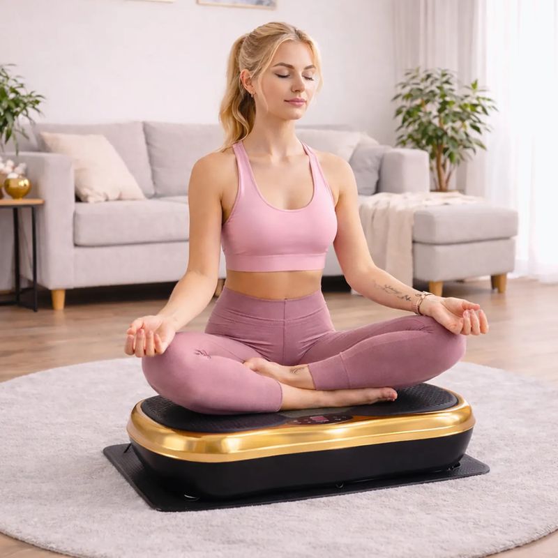 Вібраційна платформа Extralink Moonwalk Spin Move black/gold 12