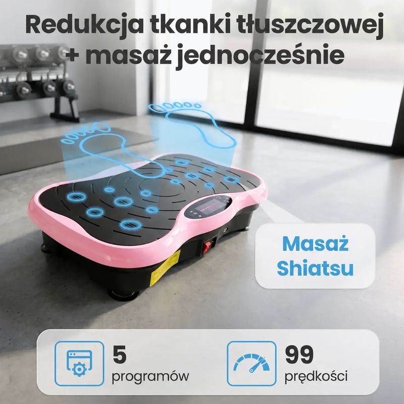 Вібраційна платформа Extralink Moonwalk Spin Move black/pink 16