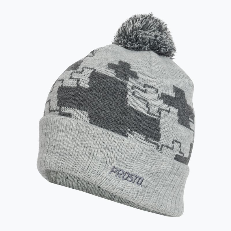 Шапка зимова PROSTO Winter Snowmzy gray 3