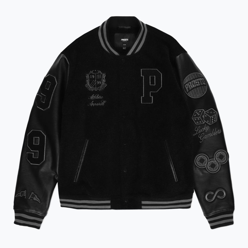 Чоловіча куртка PROSTO Varsity Bomber чорна