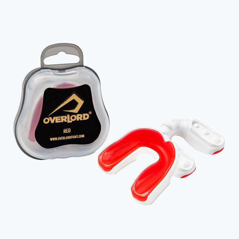 Щелепний протектор + коробка Overlord Gel червоний