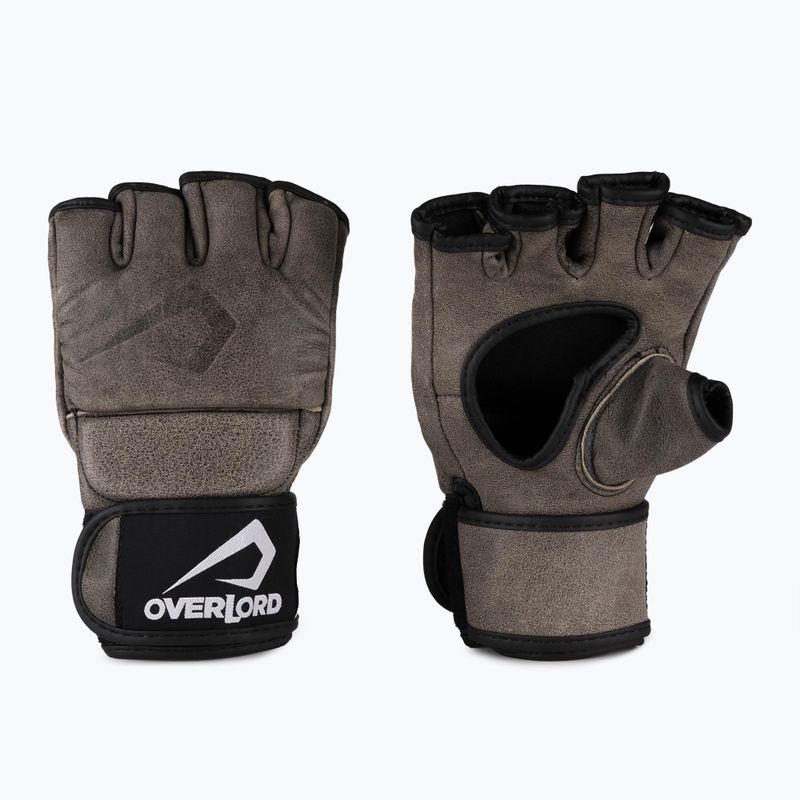 Грейплінгові рукавиці Overlord Old School MMA коричневі 101002-BR/S