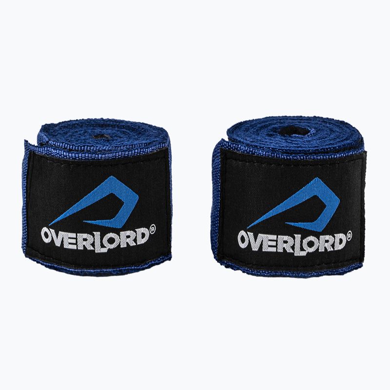 Бинти боксерські Overlord еластичні 350 см блакитний