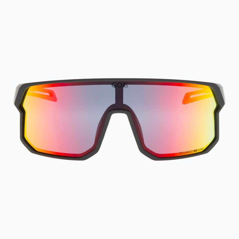 Окуляри сонцезахисні gOG Vidar matt black/reflex black/red 2