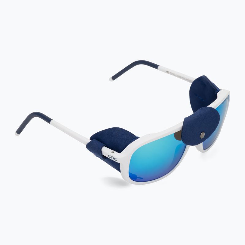 Окуляри сонцезахисні GOG Everest matt white/navy blue
