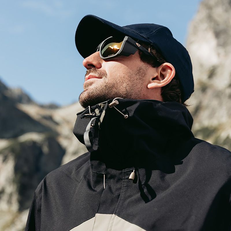 Окуляри сонцезахисні GOG Pamir matt metallic black/black/reflex gold 7