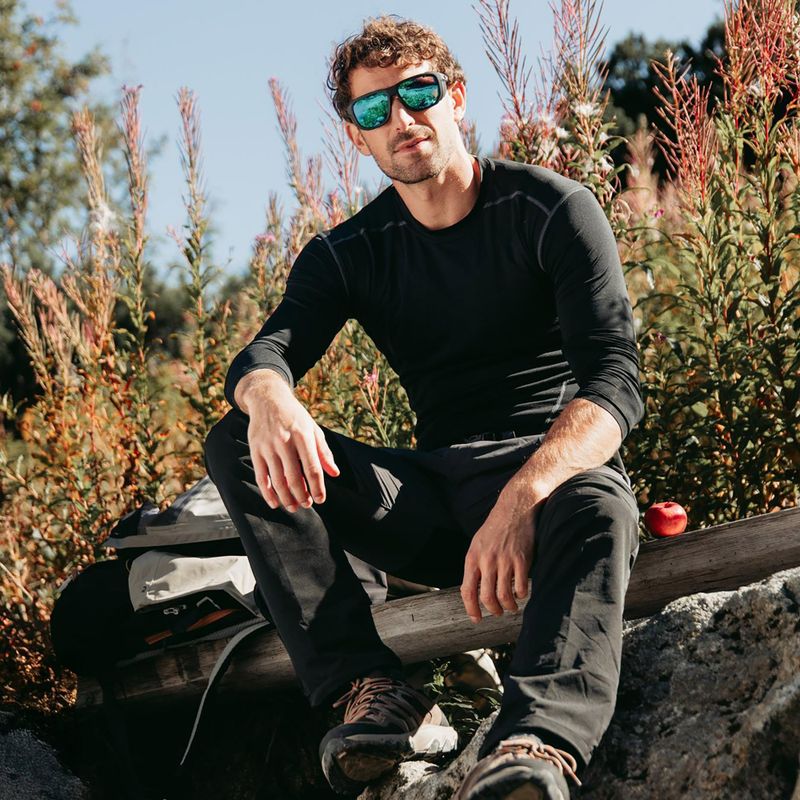 Окуляри сонцезахисні GOG Pamir matt metallic black/black/reflex white blue 7