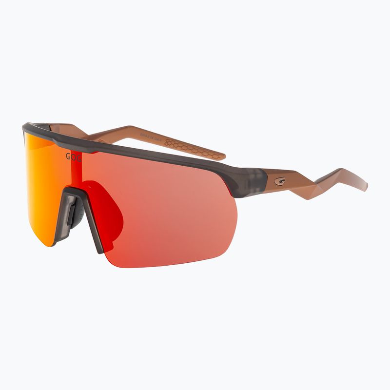 Окуляри сонцезахисні GOG Hervor matt cristal black/copper reflex black/red