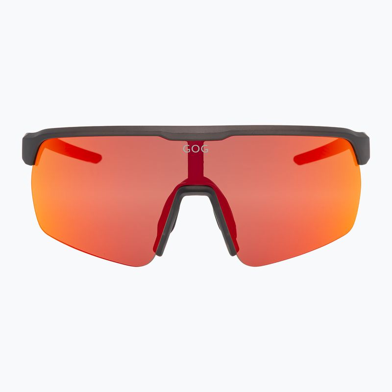 Окуляри сонцезахисні GOG Hervor matt cristal black/copper reflex black/red 2