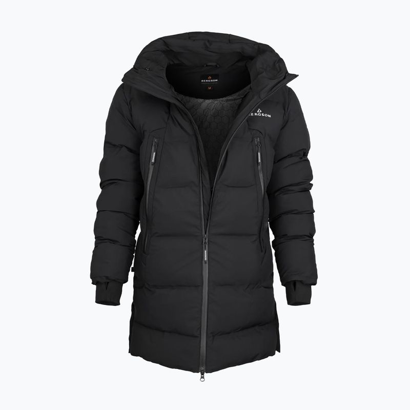 Чоловіче утеплене пальто BERGSON Snow Leopard Primaloft чорне 5