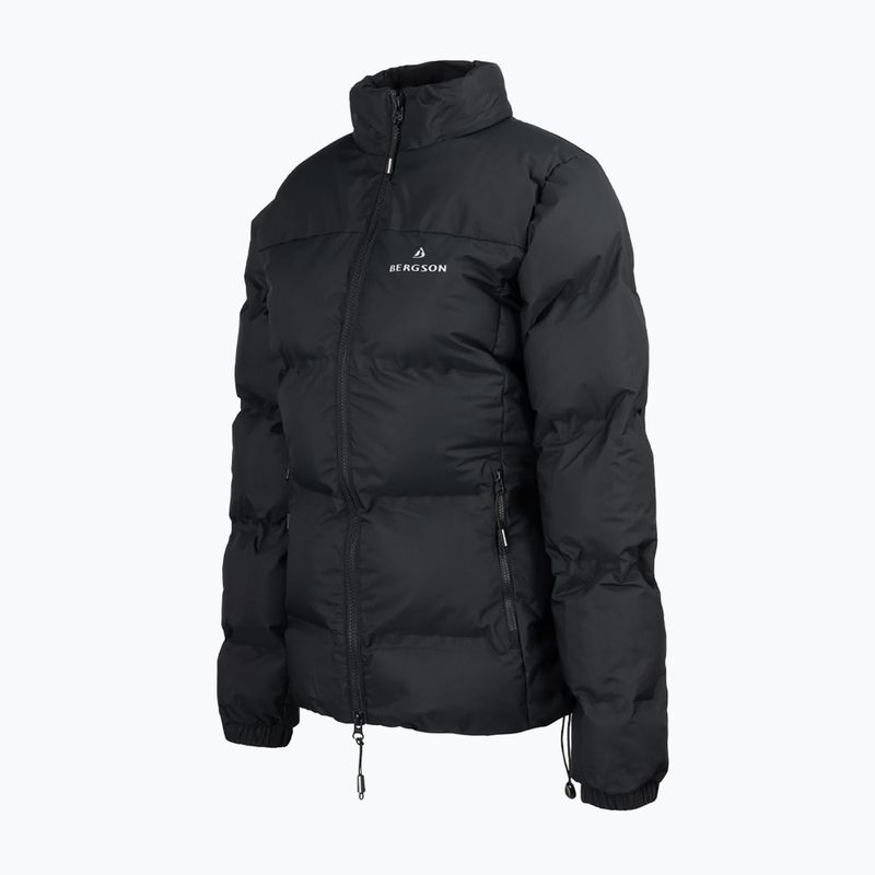 Жіноча утеплена куртка BERGSON Snowy Wolf Micro-Therm чорна 3