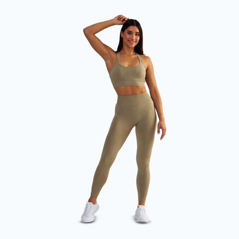 Жіночі лосини для тренувань BeShaped Gym Queen taupe 2