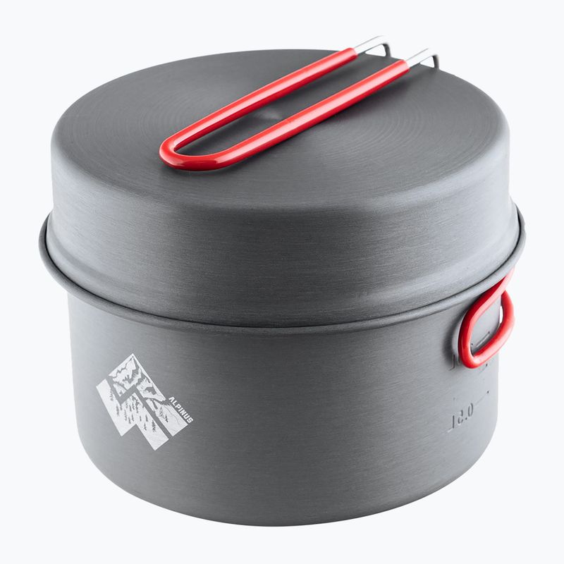Кастрюля туристична Alpinus Santiago 1,5 л i 0,9 л сірий 2