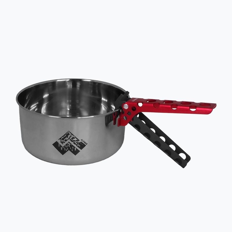 Комплект посуду туристичного Alpinus Jukatan 2l, 1,5 л i 0,6 л сталевий 3
