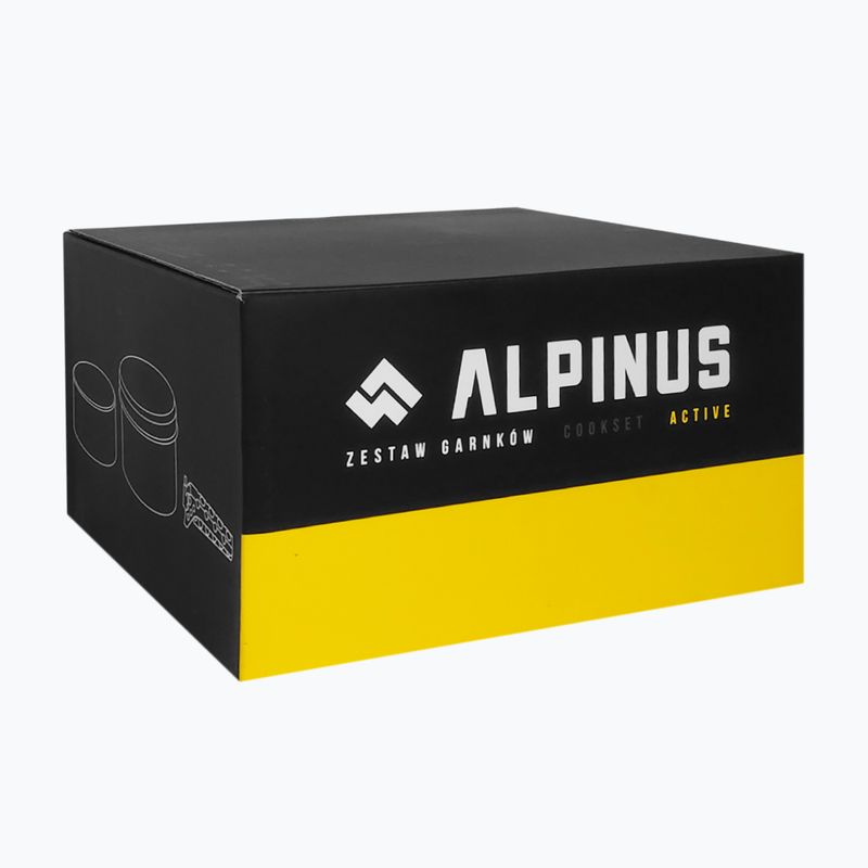 Комплект посуду туристичного Alpinus Jukatan 2l, 1,5 л i 0,6 л сталевий 9