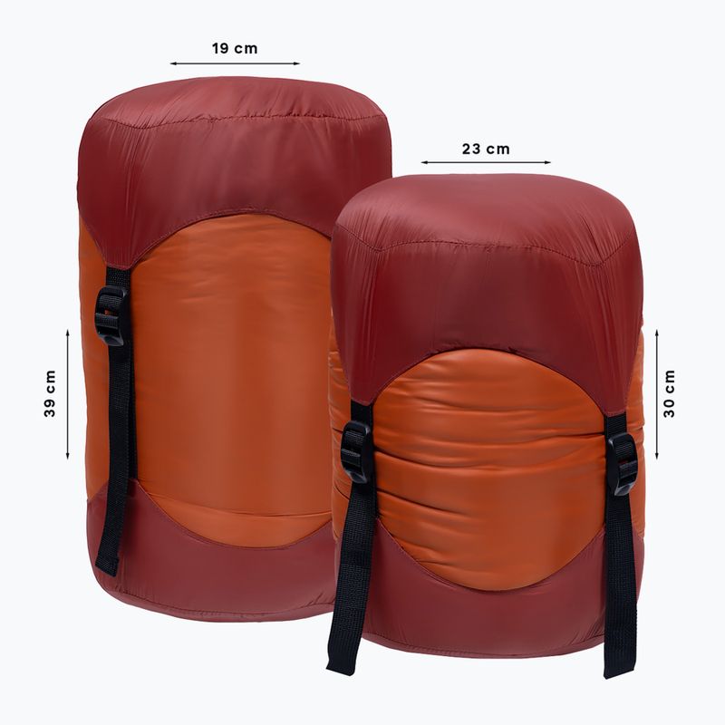 Спальний мішок Alpinus Primalight 1200 правий помаранчевий 8