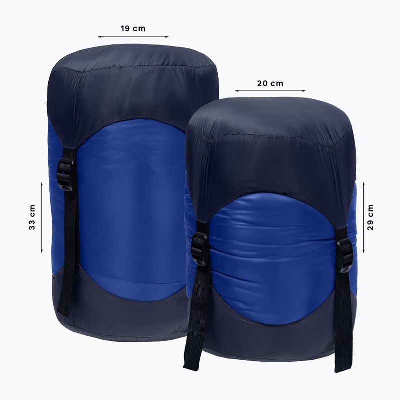 Спальний мішок Alpinus Primalight 1000 правий блакитний 9