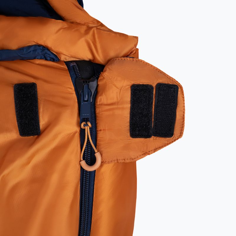 Спальний мішок Alpinus Ultralight 850 правий помаранчевий/синій 3