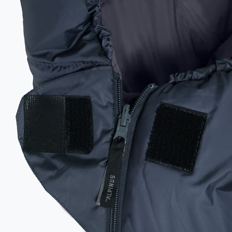 Спальний мішок Alpinus Fiber Pro 1100 лівий сірий 3