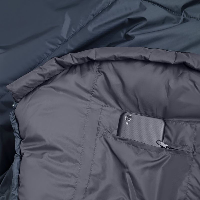 Спальний мішок Alpinus Fiber Pro 1100 лівий сірий 5