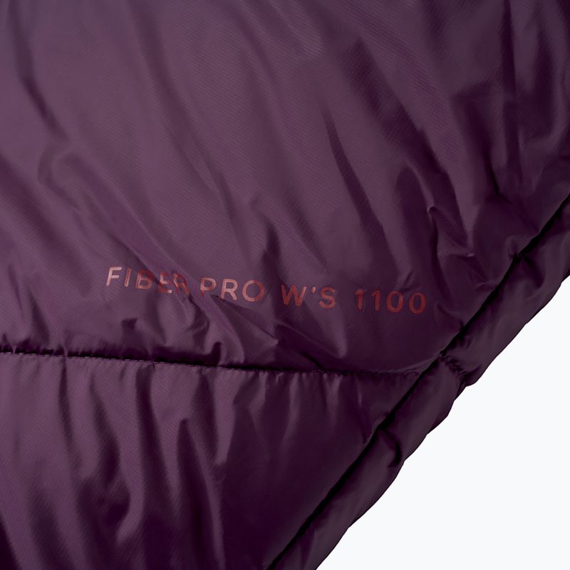 Спальний мішок Alpinus Fiber Pro 1100 правий бордовий 3