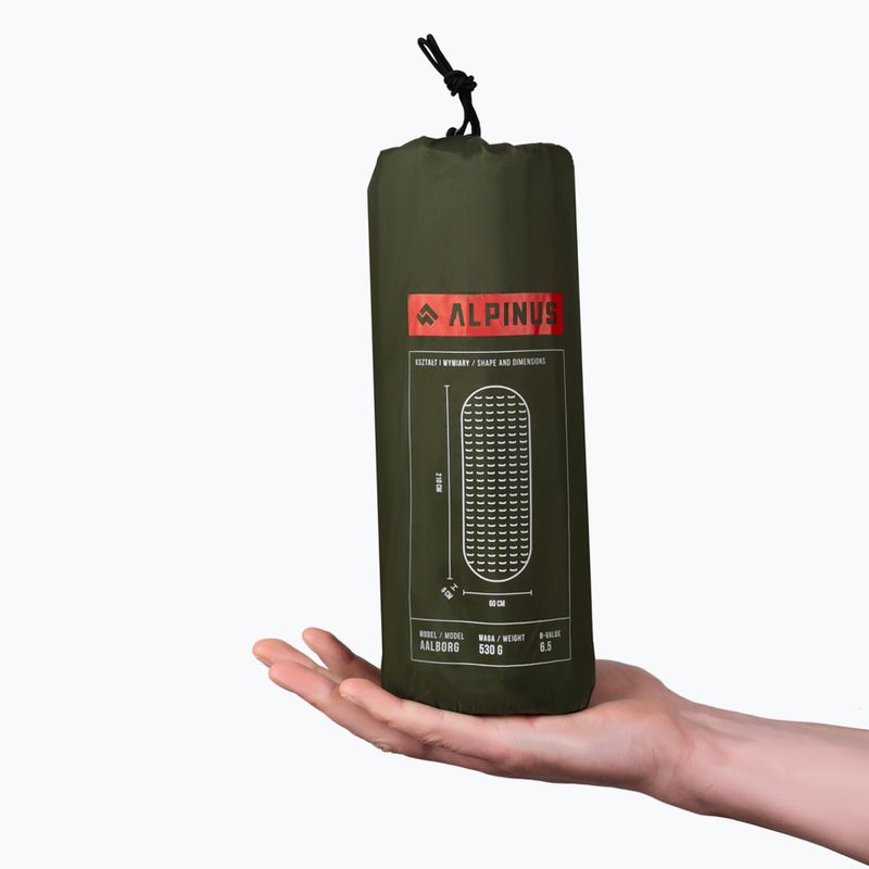 Килимок надувний Aalborg Ticino зелений 6