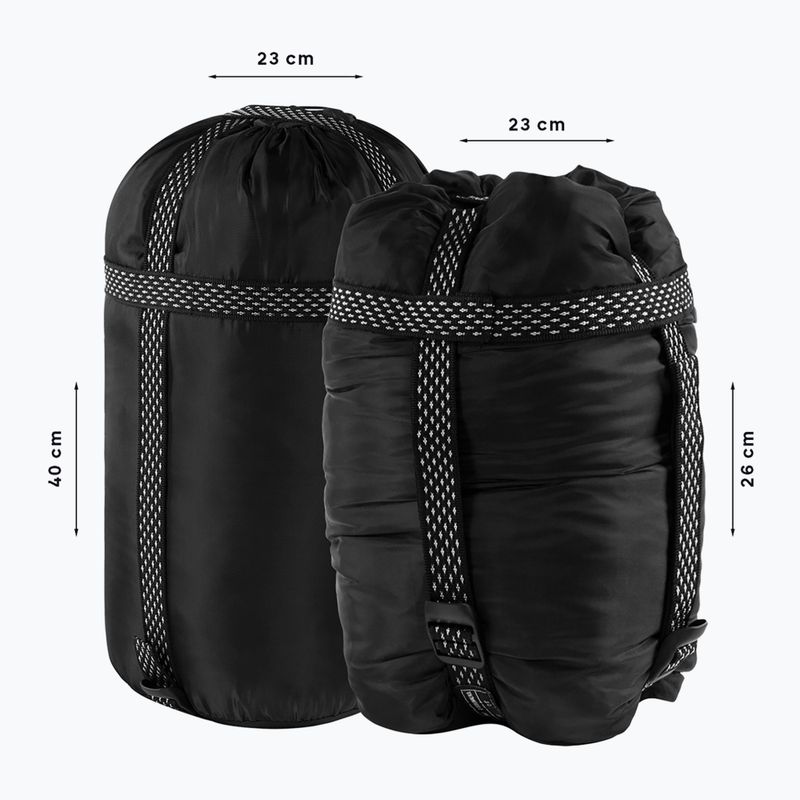 Спальний мішок Alpinus Fiber Pro 1500 лівий синій 7