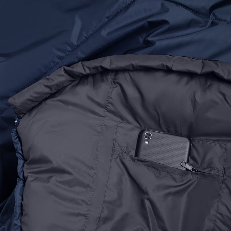 Спальний мішок Alpinus Fiber Pro 1500 правий синій 5