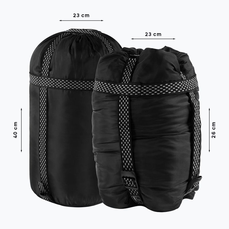 Спальний мішок Alpinus Fiber Pro 1500 правий синій 7