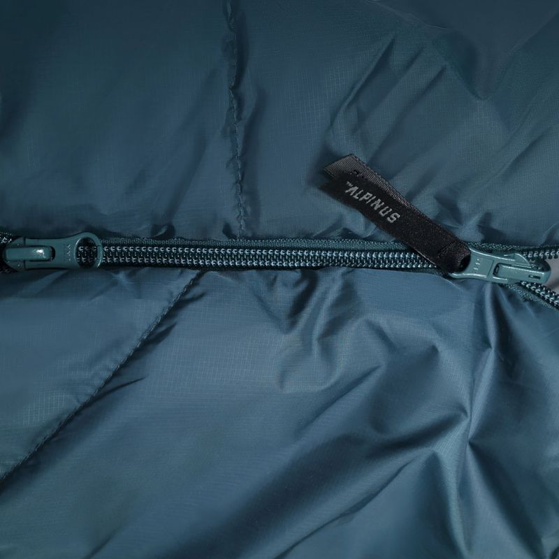 Спальний мішок Alpinus Fiber Pro 1300 правий зелений 4